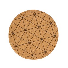 리빙팝 심플 코르크 냄비받침, D, 1개