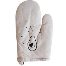 DM 해피 가족 주방 냄비 장갑, 그레이, 1개