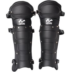 NINE 運動棒球裁判用護脛 2入, 黑色, 2個