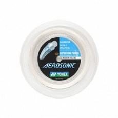 YONEX Aerosonic String Gut 200m, 白色的