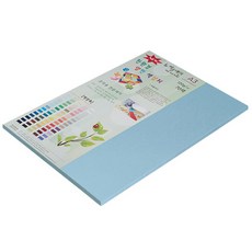 종이문화 친환경 뉴씨플레인 양면 색상지 No15 하늘색 A3, 30개