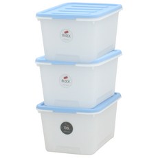 KAZT Multi Block生活收納箱, 藍色, 3個