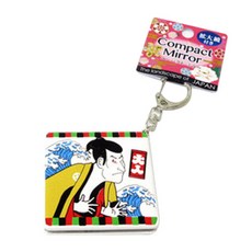 Akuwan 鑰匙圈隨身鏡, 歌舞伎, 1個