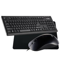현대 키보드 HD-K2050 + 무소음 옵티컬 마우스 HD-M5500 + 마우스 패드 GSMP-2, HD-K2050, HD-M5500, GSMP-2, 키보드, 패드(Black), 마우스(BK)