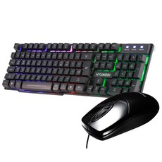 현대 키보드 HD-K2300LED + 마우스 HD-M5300, HD-K2300LED, HD-M5300, 키보드(Black)