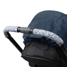 마니또 클린그립 유모차 핸들커버 리안 스핀 전용, 호피블랙, 1개
