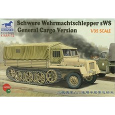 BRONCO 1:35 2次 大戰德軍sWS半履帶運輸車 塑膠模型, 1個