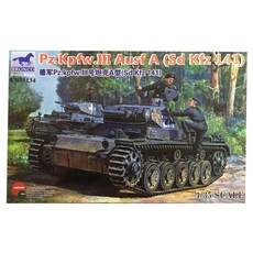 BRONCO 1:35 德國軍Pz Kpfw III A型坦克車Sd Kfz 141塑膠模型, 1個