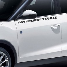 Detail Korea 雙龍 Tivoli 車身貼紙 10058B80, 1個, 深灰色 60cm