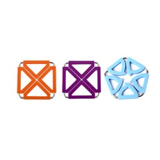 Dual 鍋墊 方形 橘色 + 紫色 五角形 藍色, 1套, 混合顏色