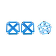 Dual 折疊隔熱墊 方形 藍色 2入+五角形 藍色, 混色, 1套