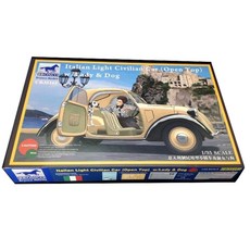 BRONCO BRO3150 1:35義大利一般用小型車&女性&寵物塑膠模型, 1個