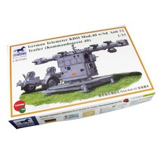 BRONCO BRO3107 1:35 德國軍炮兵測距儀KDO&Sd Anh52型拖車炮兵塑膠模型, 1個