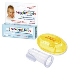 Dentinox 兒童無氟牙膏+手指牙刷+彼得兔手指牙刷+收納盒, 混色, 1組