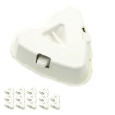 DONNA&DECO 3格雞蛋盒 白色, 1組