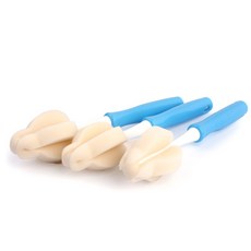빨대컵 물병 세척솔, 3개, 블루