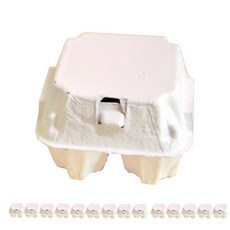 Dona & Deco 一次性蛋盒 4 盒 白色, 15件, 1個