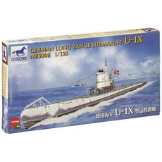 BRONCO 1:350德國U-IX潛水艇塑膠模型, 1個