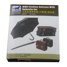 BRO3258BRONCO 1:35 二戰民用手提包/後備箱/雨傘套組零件零件, 1 個