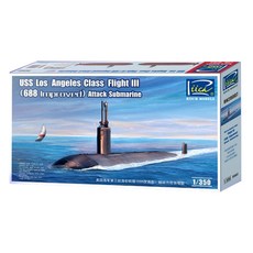 RIICH RCH3363 1:350 美國海軍洛杉磯級 3次版 688個陣型 核潛艇塑膠模型, 1個