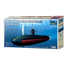 RIICH RCH3362 1:350 美國海軍洛杉磯級 2次版 核潛艇塑膠模型, 1個
