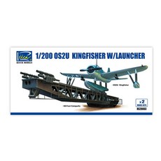 RIICH RCH3359 1:200 OS2U3 Kingfisher式 帶發射器 2組 塑膠模型, 1個