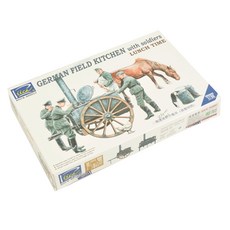 RIICH RCH3347 1:35 德國陸軍野戰廚房車套組帶烹飪士兵塑料模型, 1套