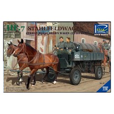 RIICH RCH3346 1:35 德國陸軍 Hf 7 鋼馬車套組塑料模型, 1套