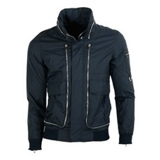 Well Spring 男士連帽拉鍊口袋高爾夫風衣套頭衫 MCOWS7016