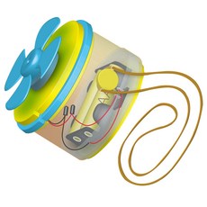 향앤미과학 STEAM 사이언스 뉴 휴대용 목걸이선풍기 1인용 풍력 실험 세트, 1세트