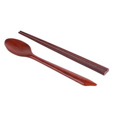 장미목 천연 옻칠 아동 수저세트, 1세트