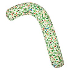 Ein Haus Flora H Cane身體枕頭棉包括, 白色的