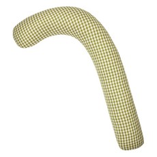 Ein Haus 格紋彎曲身體枕, 綠色