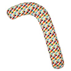 Ein Haus 六角形圖案彎曲身體枕, 紅色