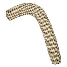 Ein Haus 格紋彎曲身體枕 B款, 巧克力綠