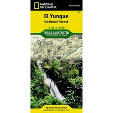 El Yunque National Forest Folded, National Geographic Maps