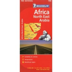Michelin Africa/North East Arabia Folded, Michelin Travel Publications
