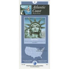 Atlantic Coast Bicycle Route #2: Windsor Locks Connecticut - Conshohocken Pennsylvania (295 Miles) Folded, Adventure Cycling Association