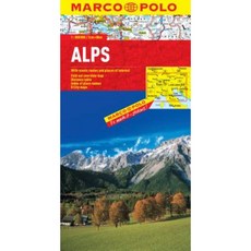 Alps Marco Polo Map Folded, Marco Polo Travel Publishing, Ltd.
