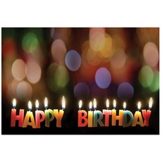 Happy Birthday Candles Postcard (Pkg of 25) Novelty, Abingdon Press