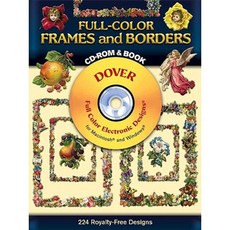 Full-Color Frames and Borders [With CDROM] Paperback, Dover Publications