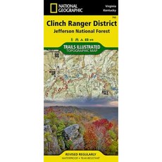 克林奇護林員區 [傑斐遜國家森林] 折疊, 國家地理地圖