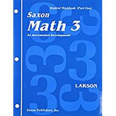 Saxon Math 3 1st Edition Student Workbook & Materials Paperback, Saxon Publications