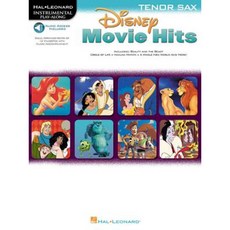 Disney Movie Hits for Tenor Sax: Play Along with a Full Symphony Orchestra! Paperback, Hal Leonard Publishing Corporation