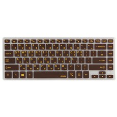 파인피아 삼성 노트북 NP700Z3A 전용 문자인쇄키스킨 SS06, CHOCOLATE, 1개