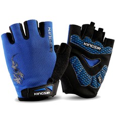 Sam S Kingssur SBP 凝膠護墊運動手套, 藍色