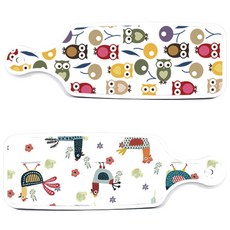 로엠디자인 서빙 도마 2p 부엉이보드 세트, 부엉이보드, 닭패턴보드, 1세트