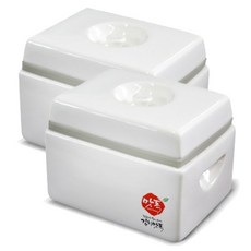 맛독 김치통 도자기\, 3500ml, 2개