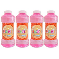 드림티앤지 버블 건 비눗방울 리필 액 4p, 혼합 색상, 500ml