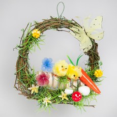 엠디자인 가든 병아리 리스, 혼합 색상